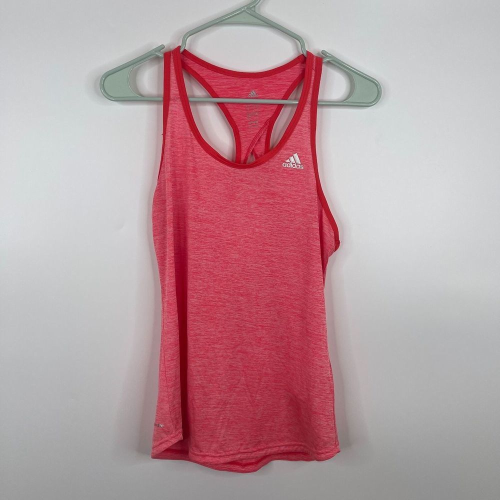 Adidas Womens Tanks Size S Pink/Red Racerback Sleeveless Activewear Athletic‎